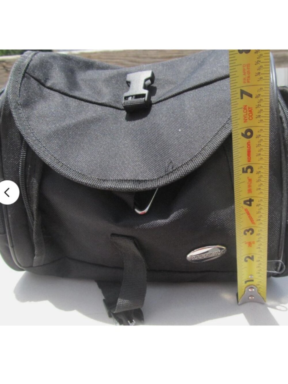 American Tourister Toiletry Bag Small Black Hanging Travel Luggage Zipper